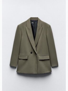 Zara over sized khaki brown/green blazer